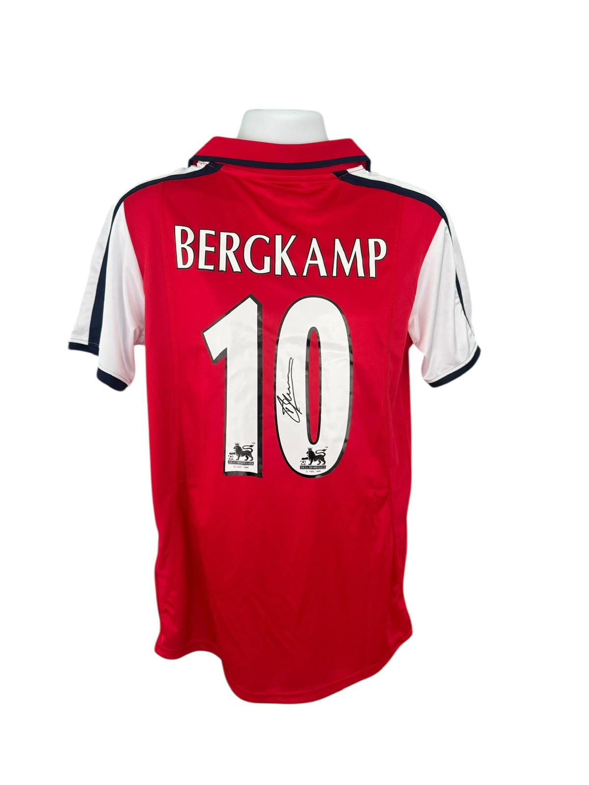 Dennis Bergkamp Hand Signed 2001/02 Arsenal Home Shirt
