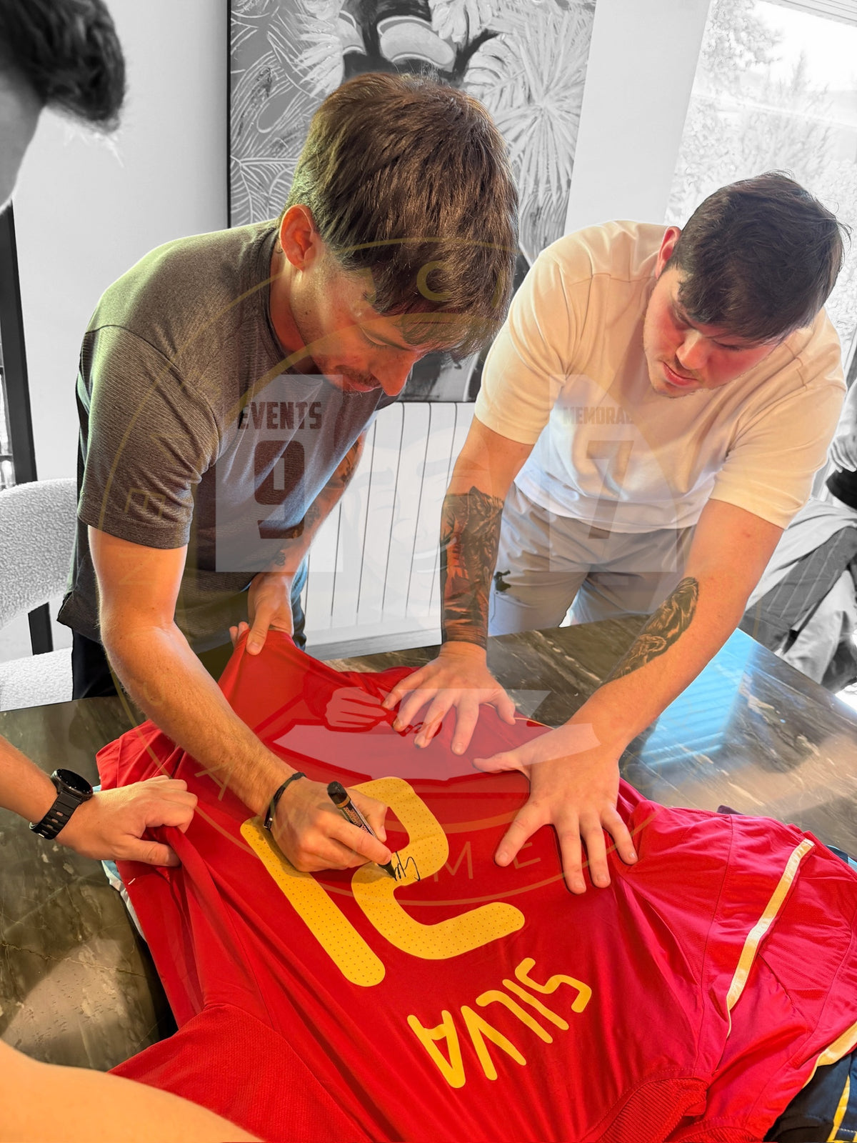 David Silva Hand Signed Spain Home Shirt