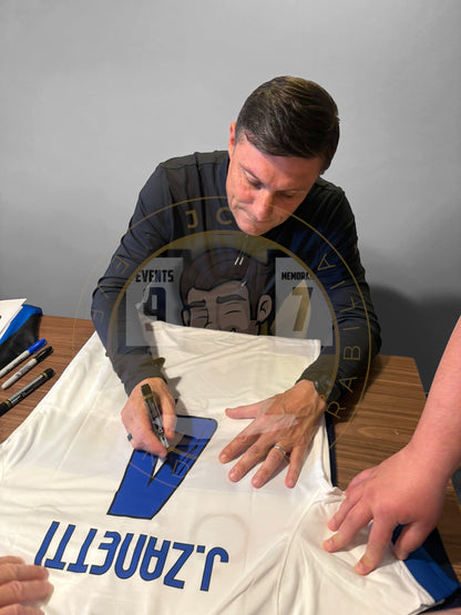 Javier Zanetti Hand Signed Inter Milan Away Shirt