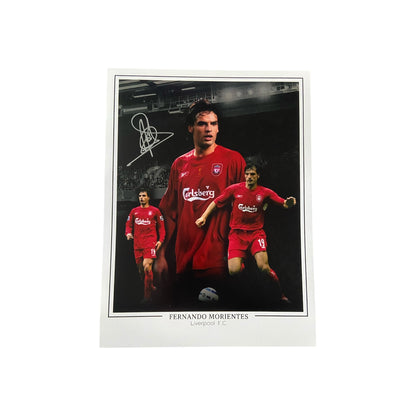 Fernando Morientes hand signed 16x12 image