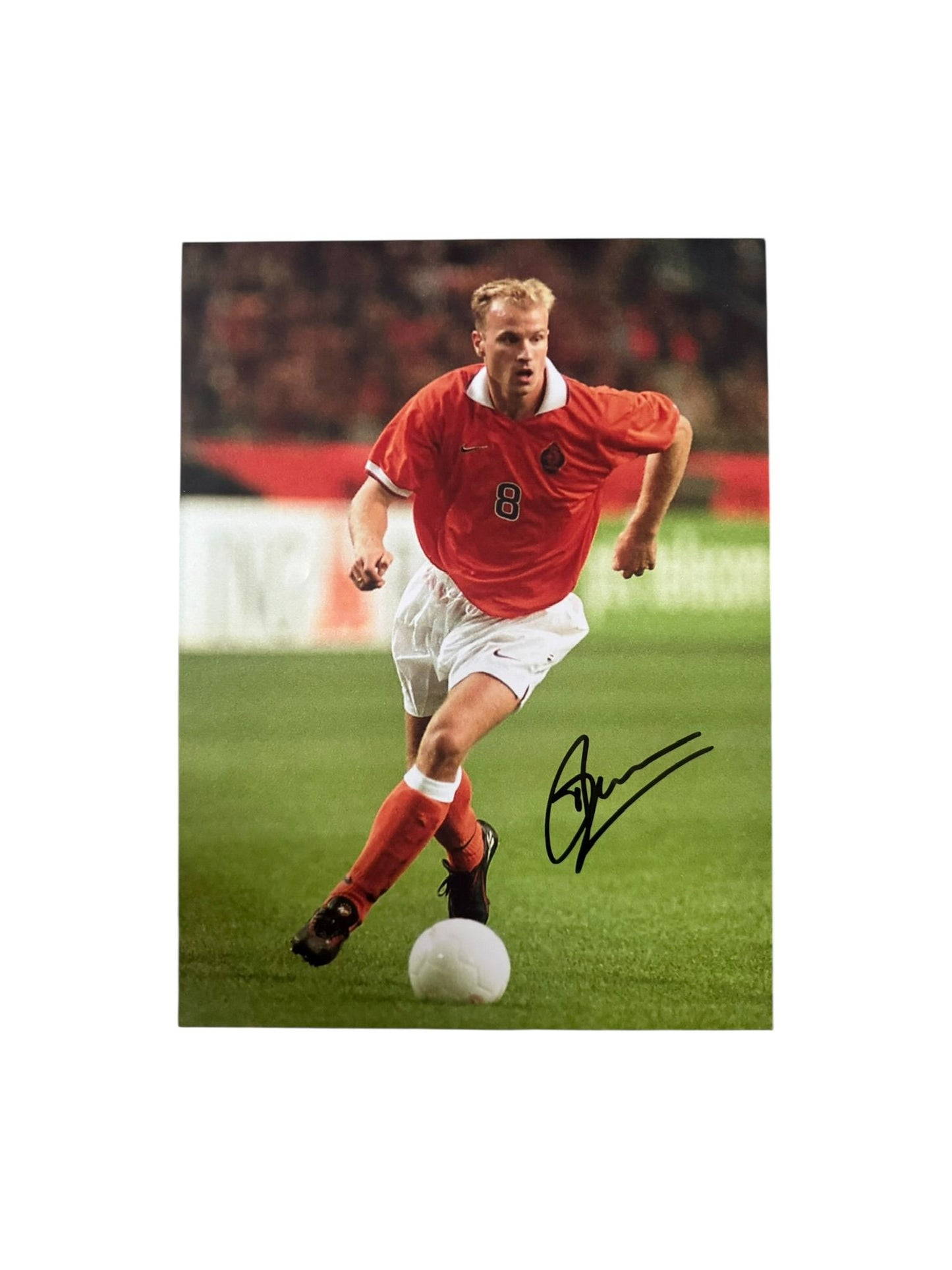 Dennis Bergkamp Hand Signed 16X12 Image