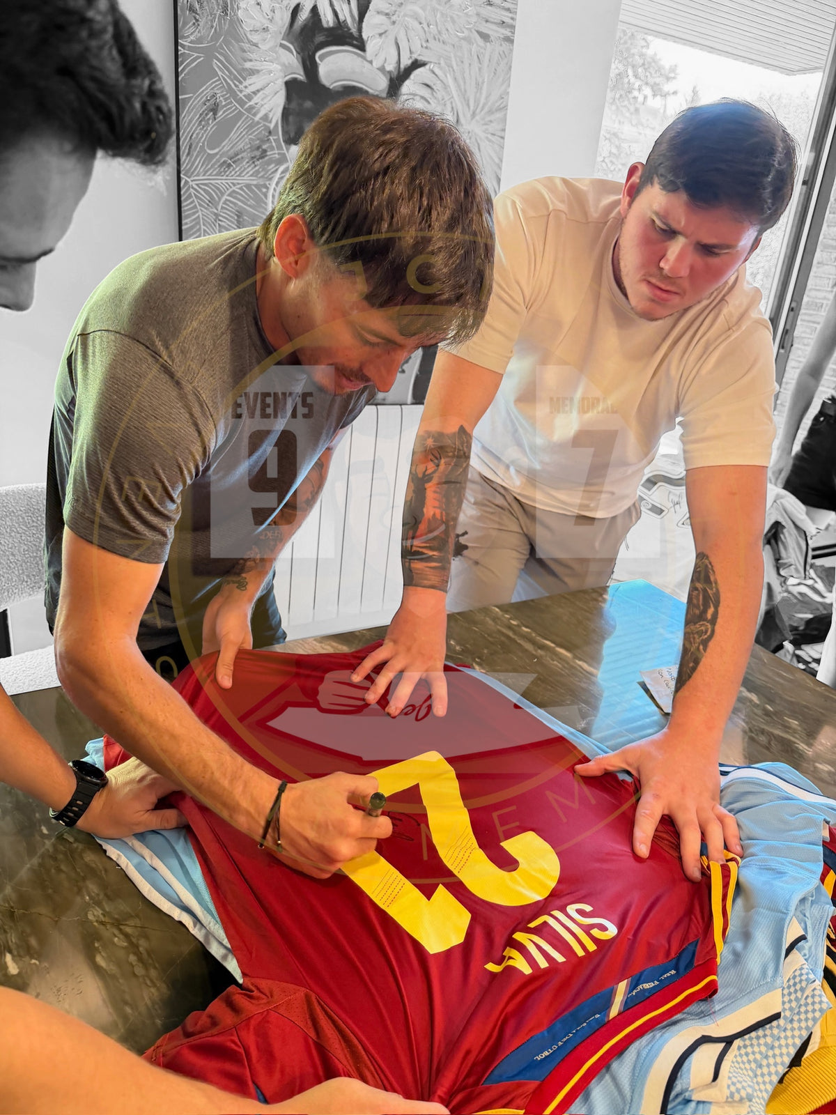 David Silva Hand Signed Spain Home Shirt