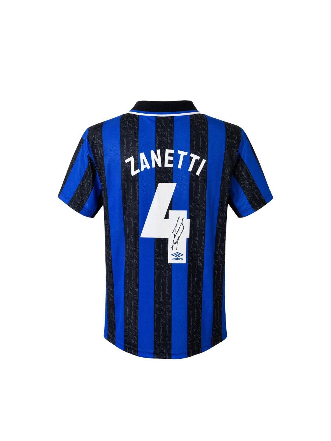 Javier Zanetti Hand Signed Inter Milan Home Shirt