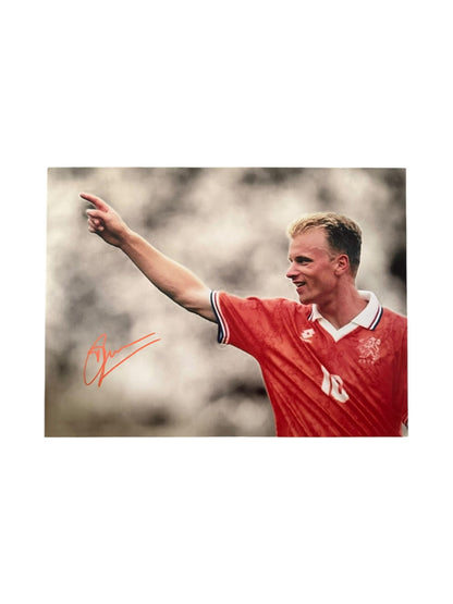 Dennis Bergkamp Hand Signed 16X12 Image