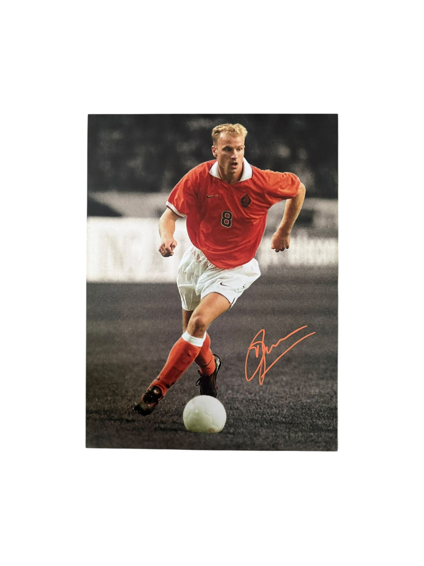 Dennis Bergkamp Hand Signed 16X12 Image