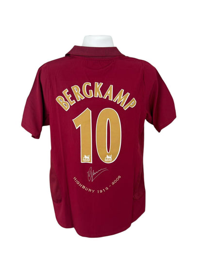 Dennis Bergkamp Hand Signed 2005/06 Arsenal Home Shirt