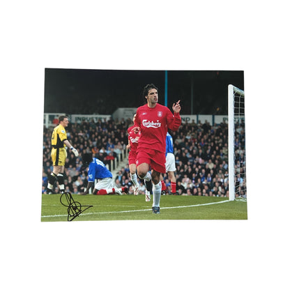 Fernando Morientes hand signed 16x12 image