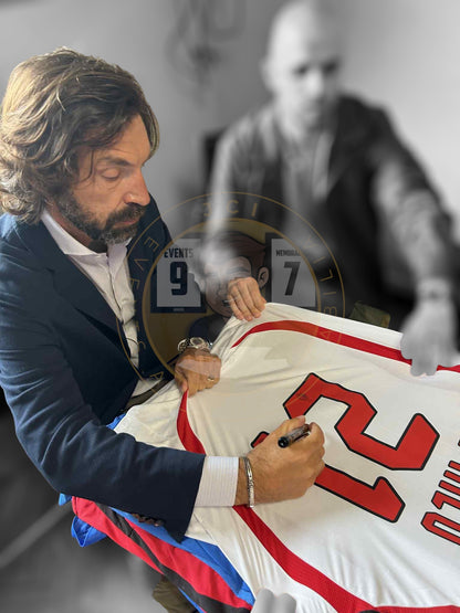 Andrea Pirlo hand signed AC Milan Away shirt