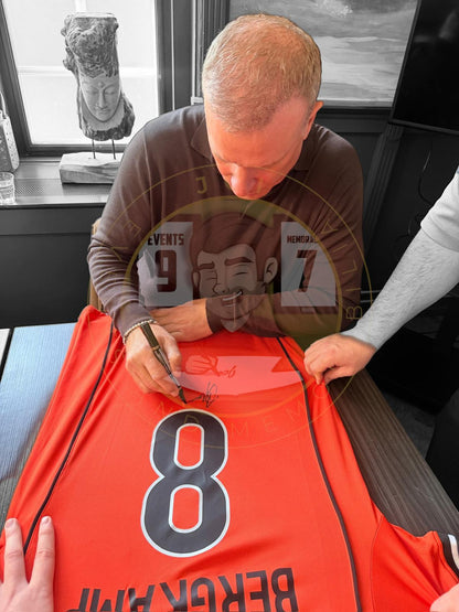 Dennis Bergkamp Hand Signed 1998 Netherlands Home Shirt