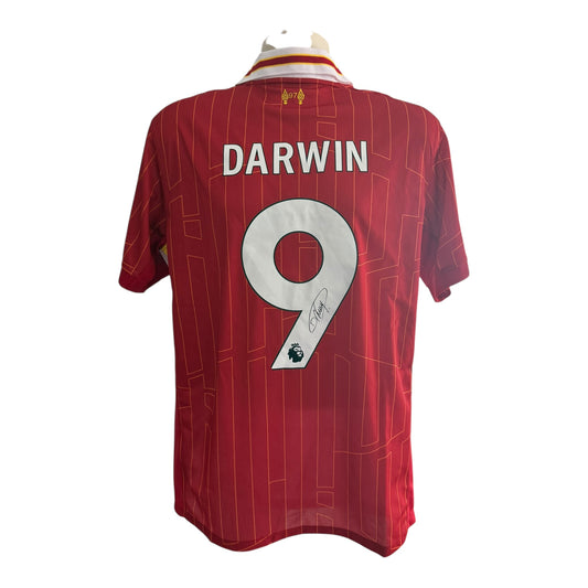 Darwin Nunez hand signed 24/25 Home shirt