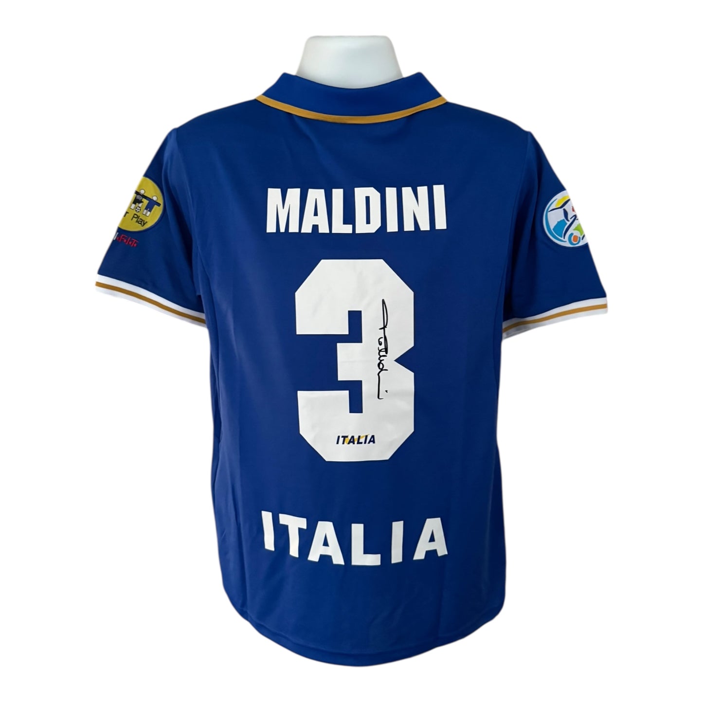 Paolo Maldini hand signed Italy Shirt