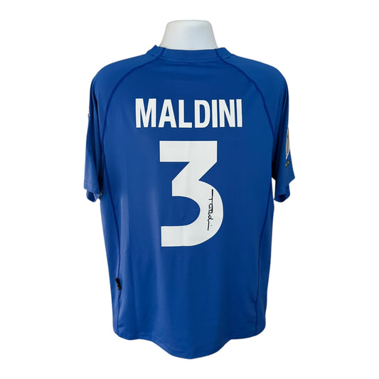 Paolo Maldini hand signed Italy Shirt