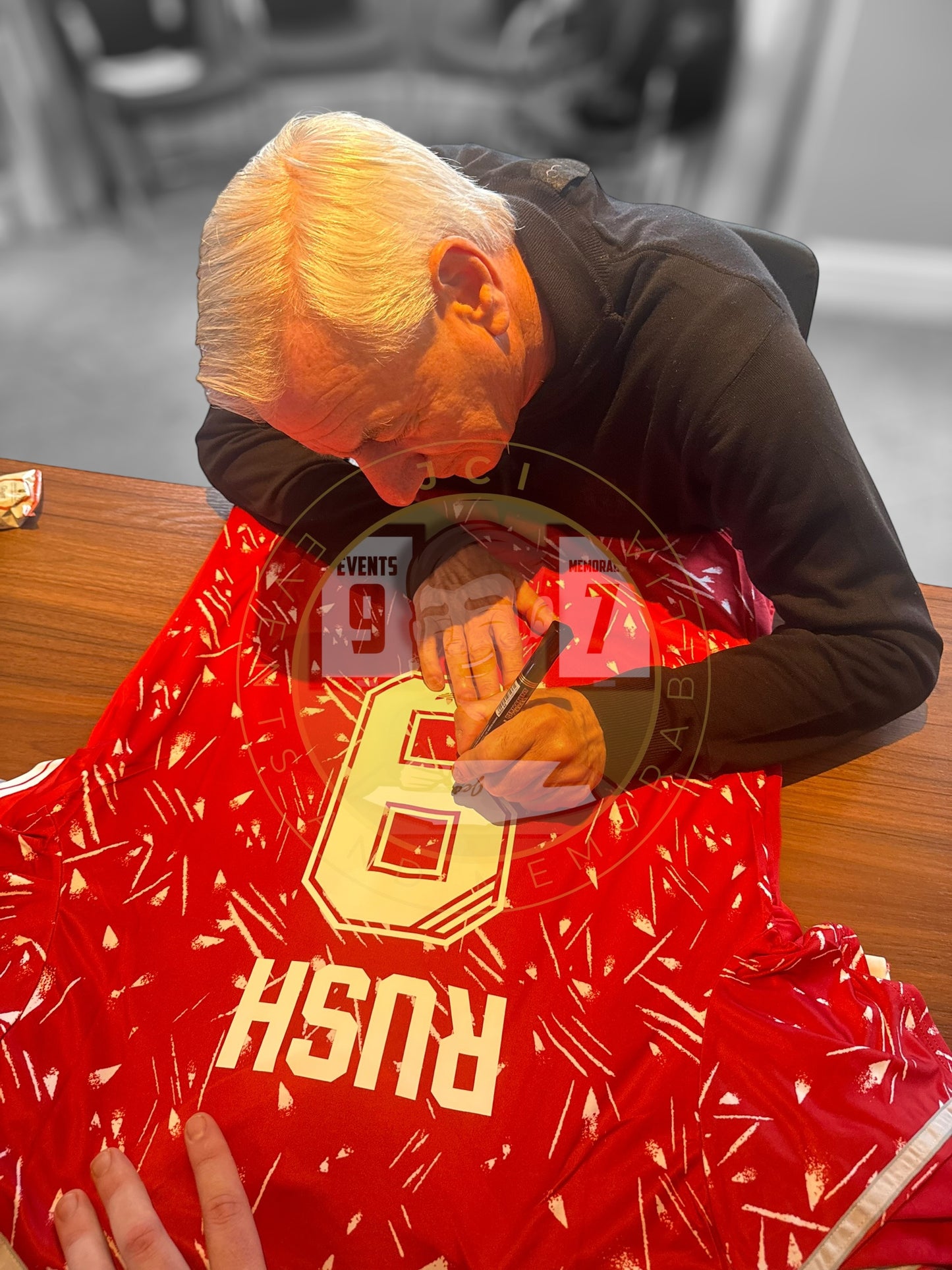 Ian Rush Hand Signed 89/91 Liverpool FC Candy Home Shirt