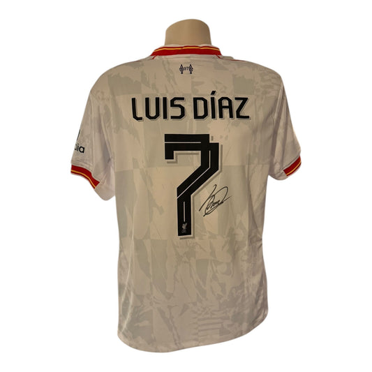 Luis Diaz hand signed 24/25 away shirt