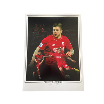 Alberto Moreno hand signed 16x12 image