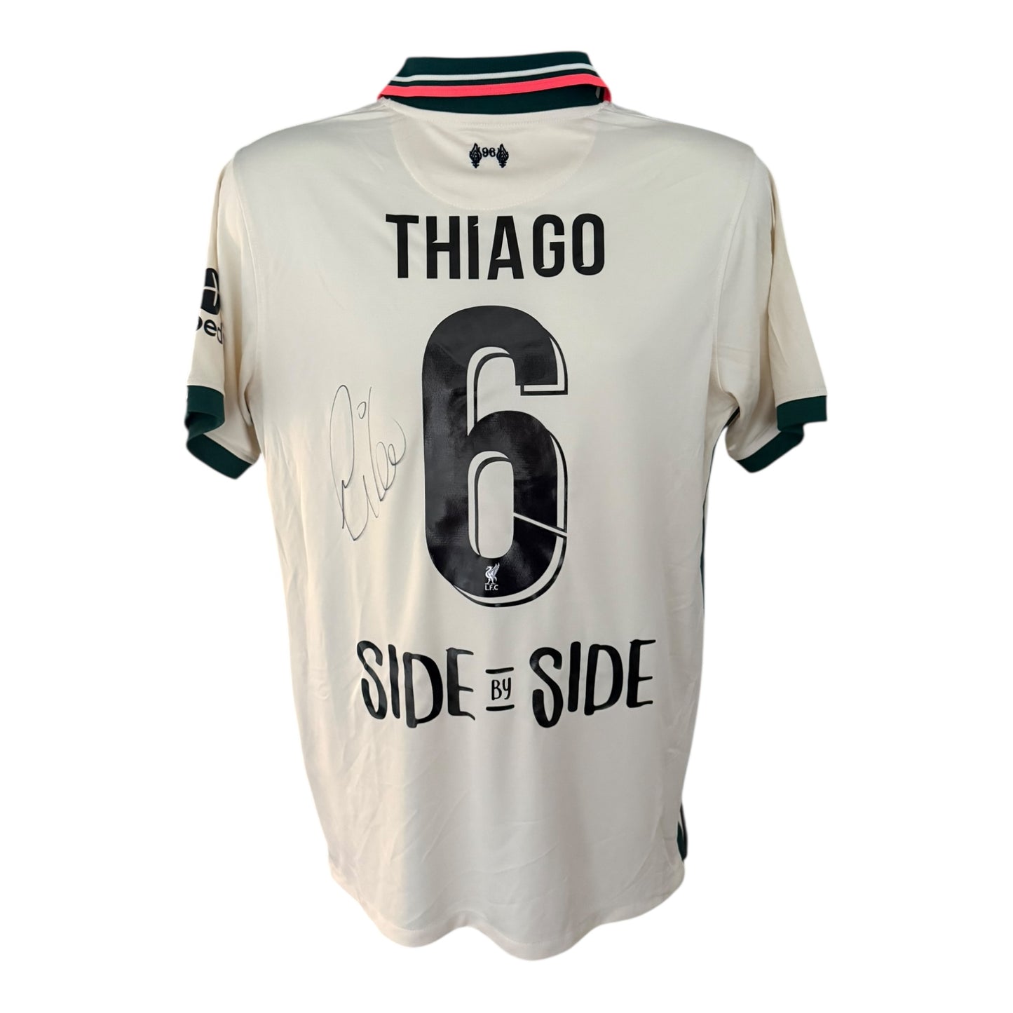 Thiago Alcantara hand signed Liverpool 21/22 away Shirt