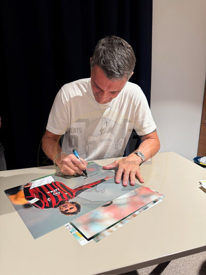 Paolo Maldini hand signed 16x12 image