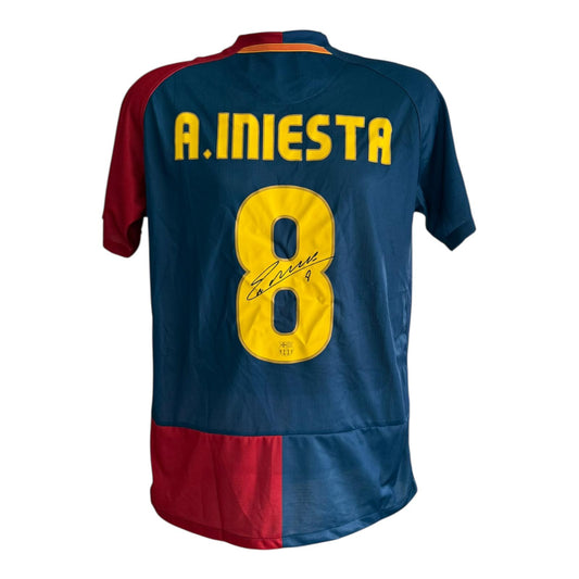 Andrés Iniesta hand signed shirt