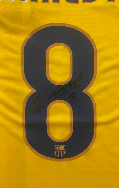 Andrés Iniesta hand signed shirt