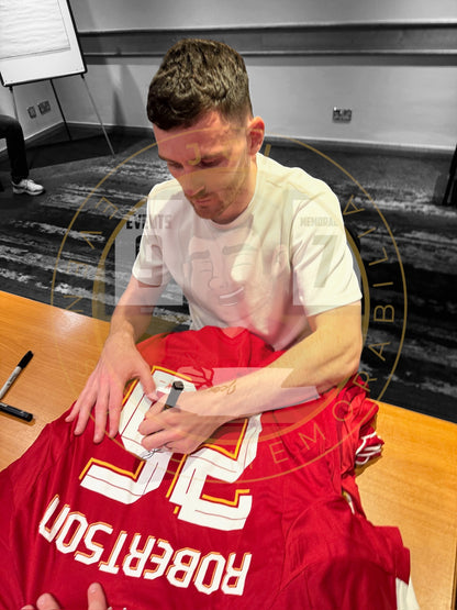 Andy Robertson Hand Signed 25/26 home Shirt