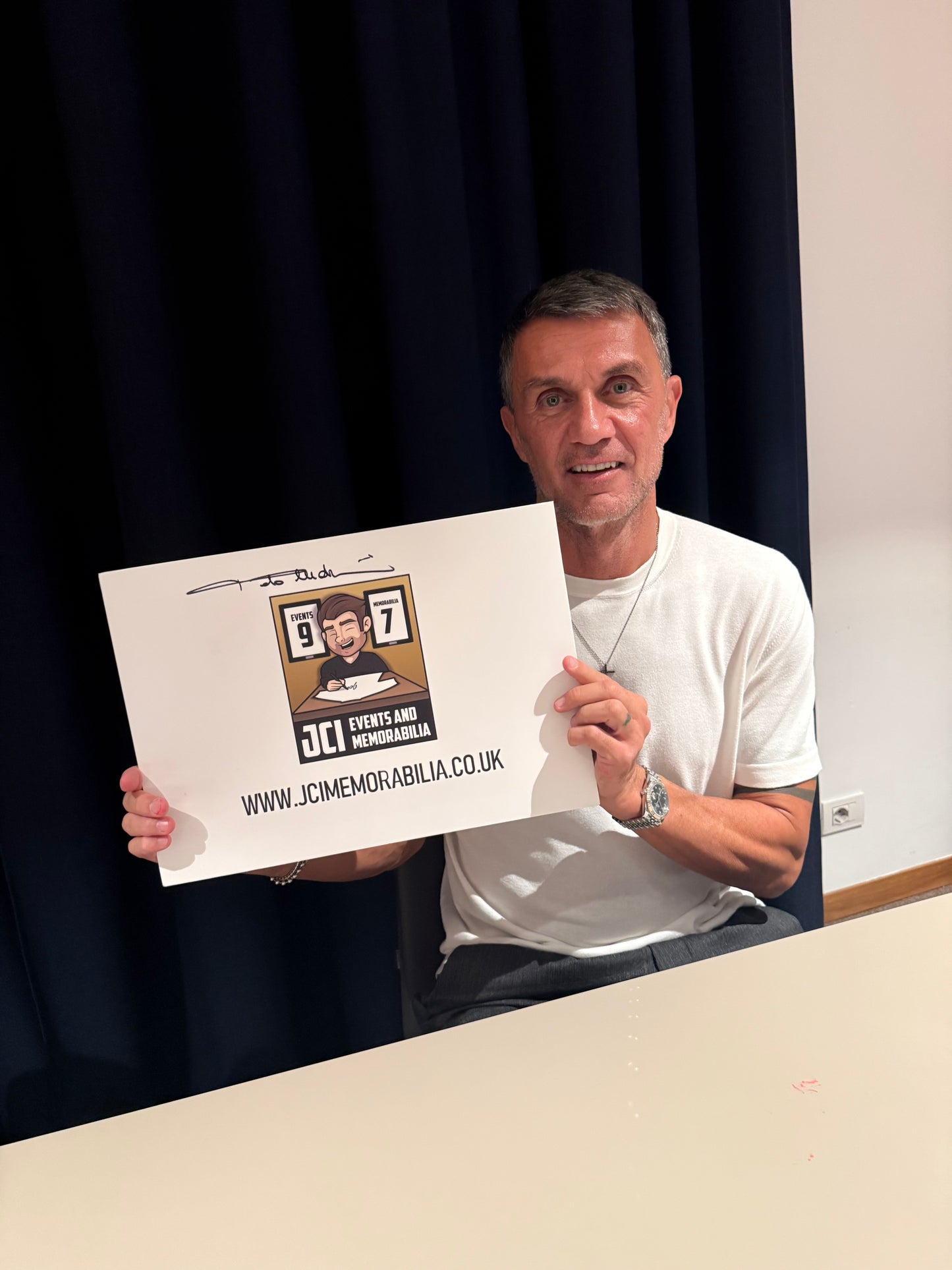 Paolo Maldini hand signed Nike football boot