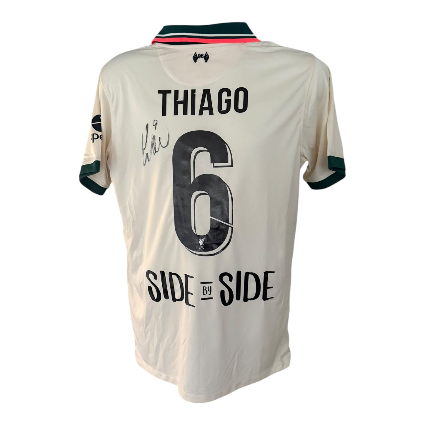 Thiago Alcantara hand signed Liverpool 21/22 away Shirt