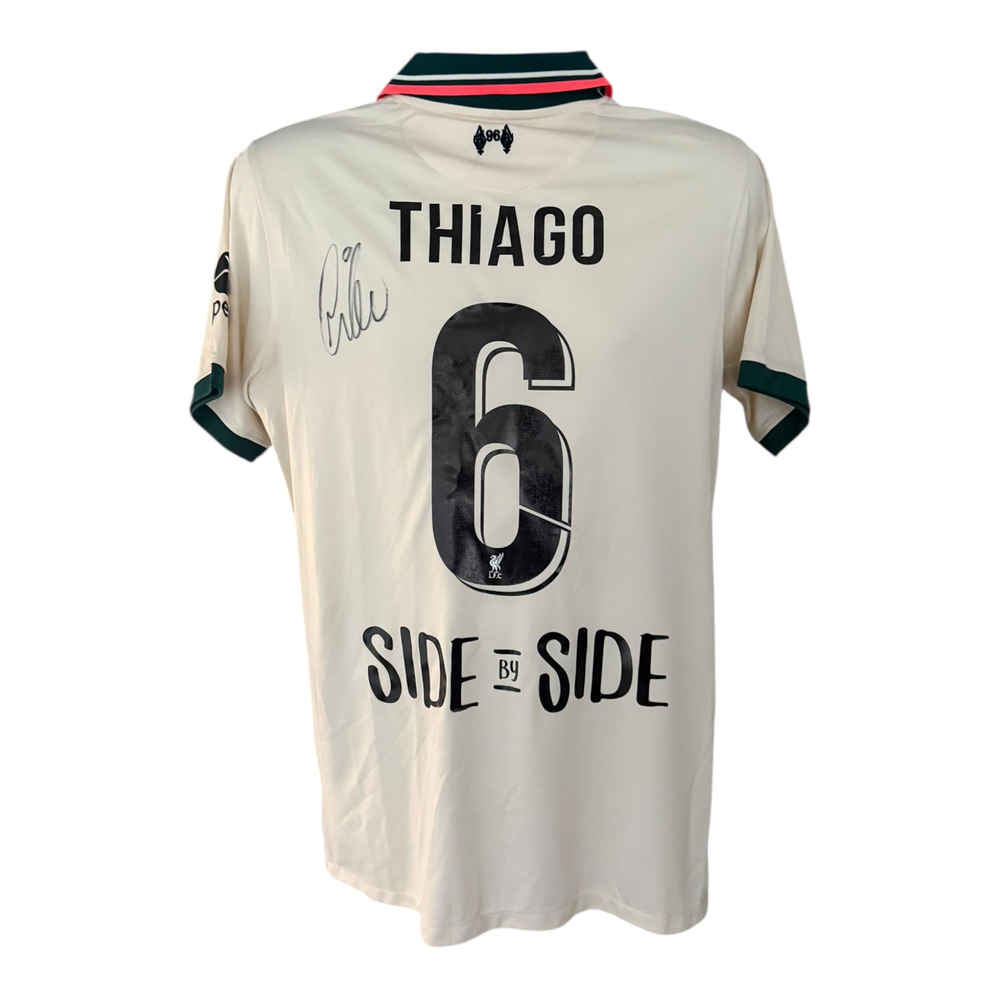 Thiago Alcantara hand signed Liverpool 21/22 away Shirt