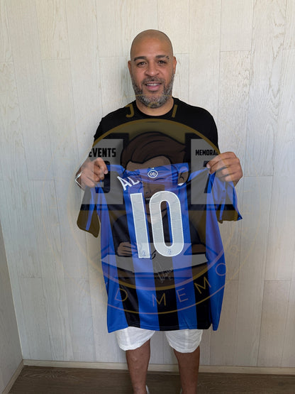 Adriano Leite Ribeiro hand signed Inter Milan Shirt