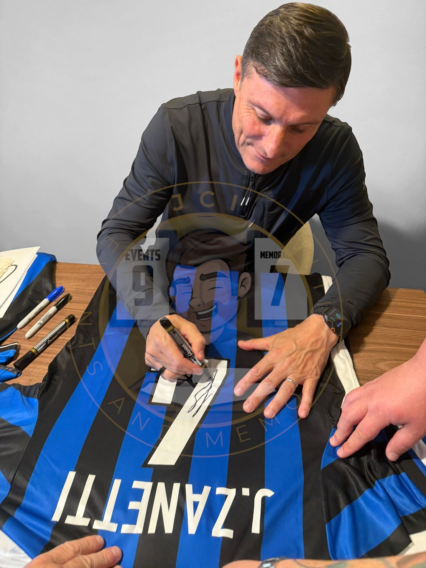 Javier Zanetti Hand Signed Inter Milan Home Shirt