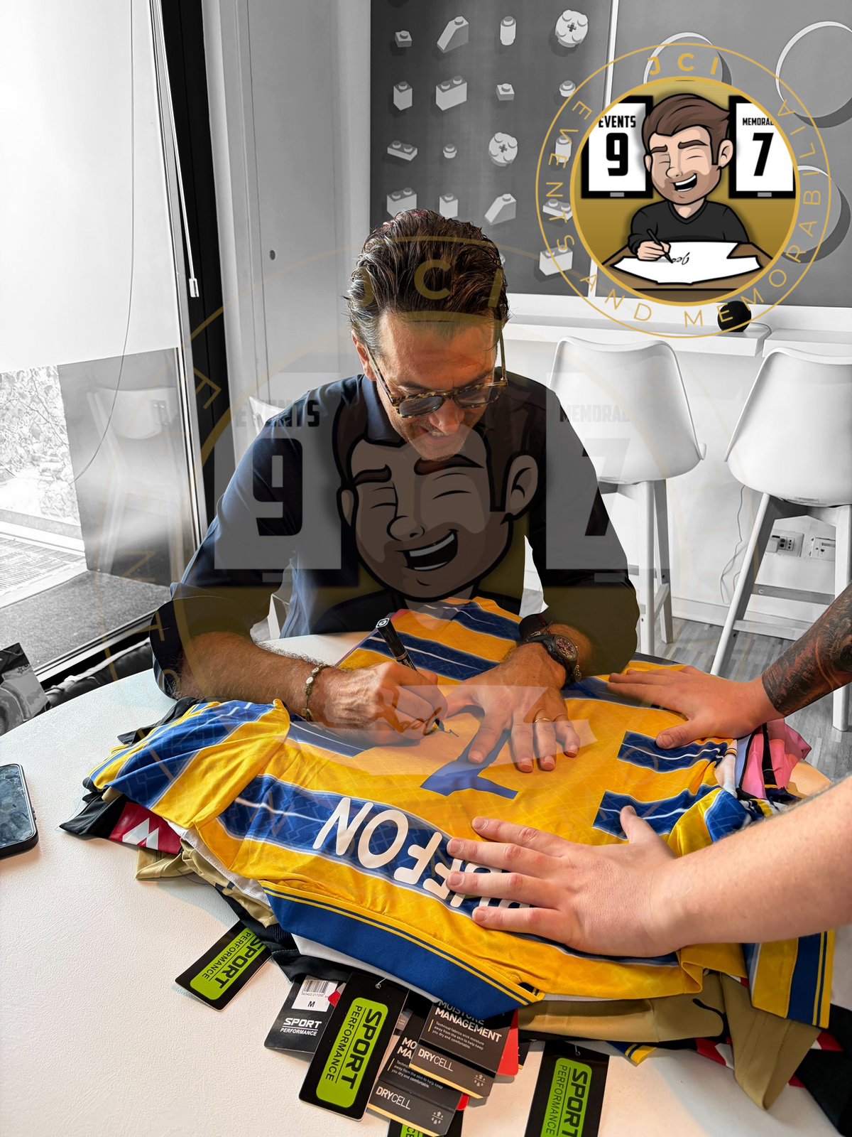 Gianluigi Buffon Hand signed Parma shirt