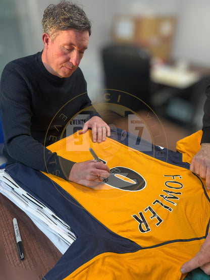Robbie Fowler hand signed shirt
