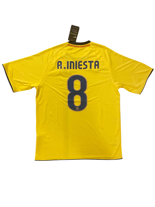 Andrés Iniesta hand signed shirt