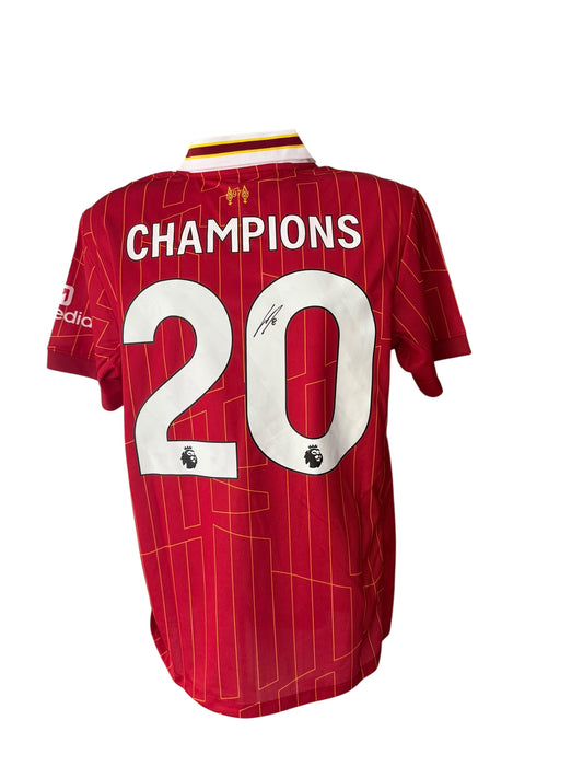 Dominik Szoboszlai hand signed 24/25 Champions shirt