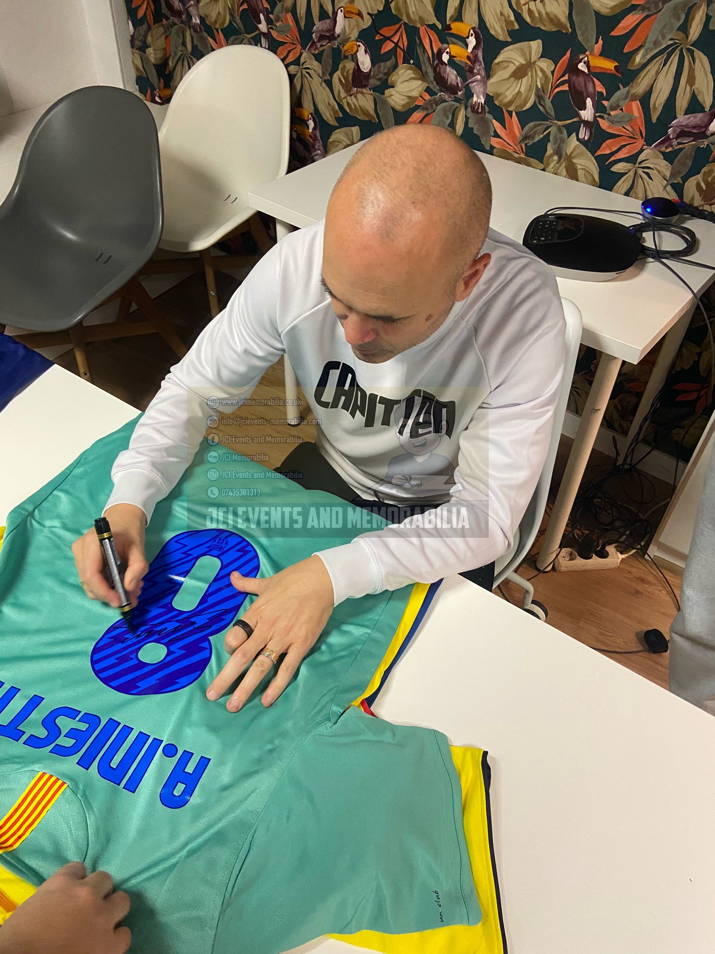 Andrés Iniesta hand signed shirt