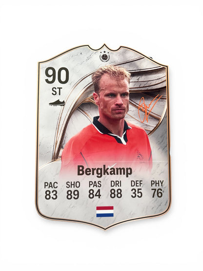 Dennis Bergkamp Hand Signed 16X12 FUT card