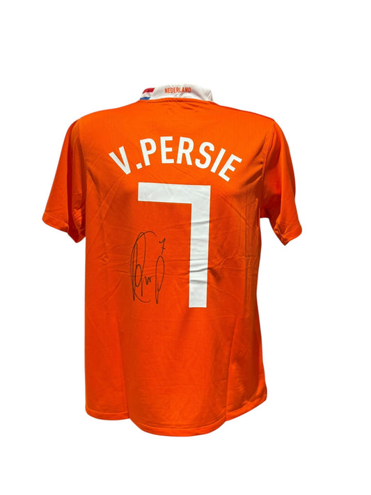 Robin Van Persie Hand signed Netherlands Home shirt