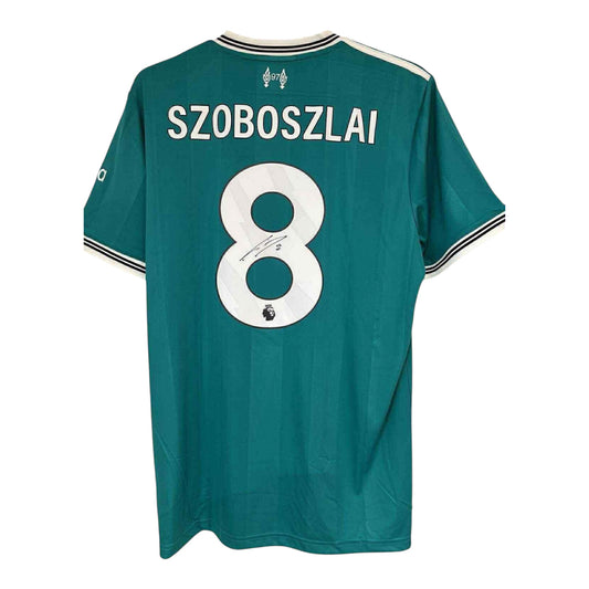 Dominik Szoboszlai hand signed 25/26 Third shirt