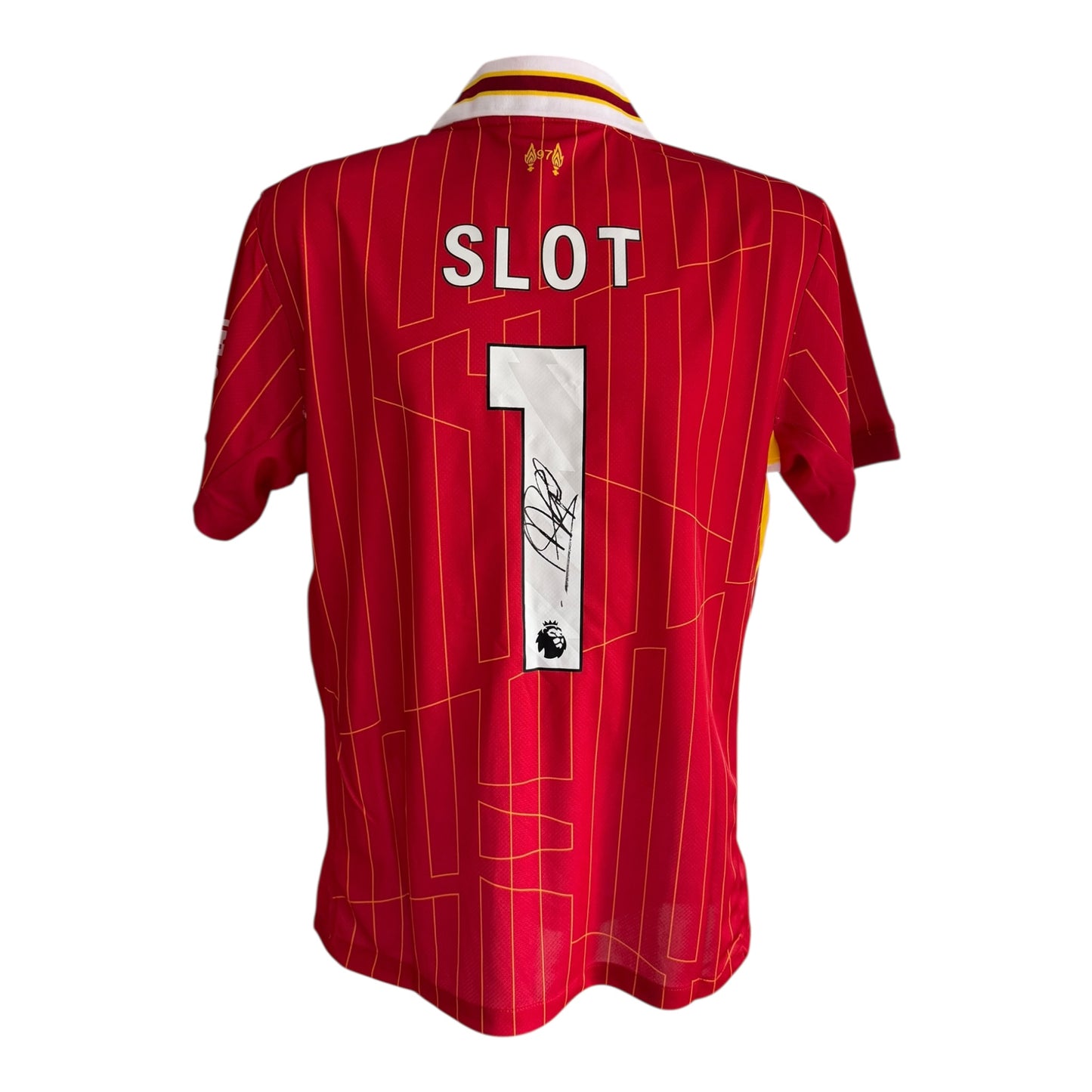 Arne Slot hand signed home shirt
