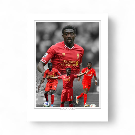 Pre Order  - Kolo Toure hand signed 16x12 image