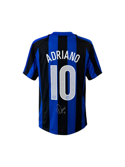 Adriano Leite Ribeiro hand signed Inter Milan Shirt