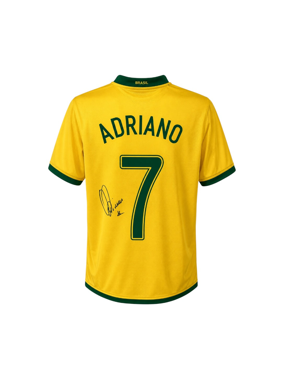 Adriano Leite Ribeiro hand signed Brazil Shirt