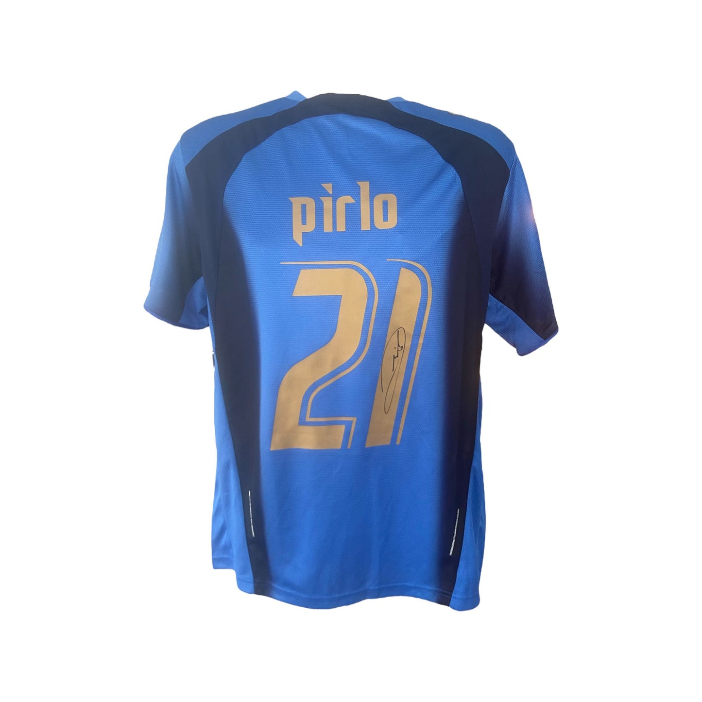 Andrea Pirlo hand signed Italy 2006 shirt