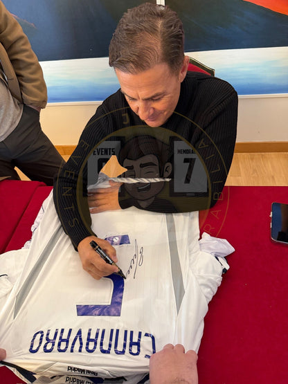 Fabio Cannavaro hand signed Real Madrid shirt