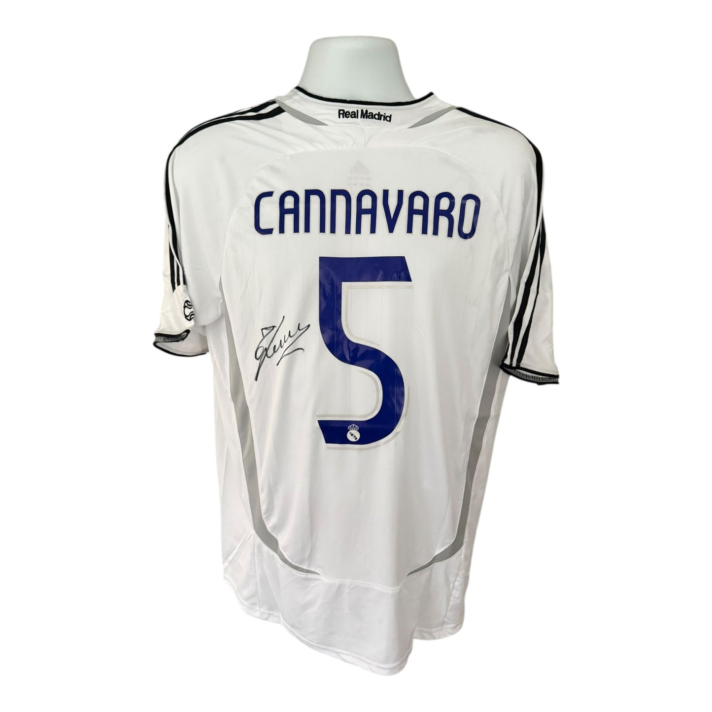 Fabio Cannavaro hand signed Real Madrid shirt
