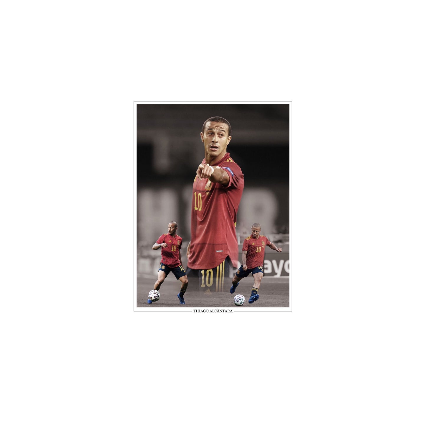 Pre Order - Thiago Alcantara hand signed 16x12 image (Spain)