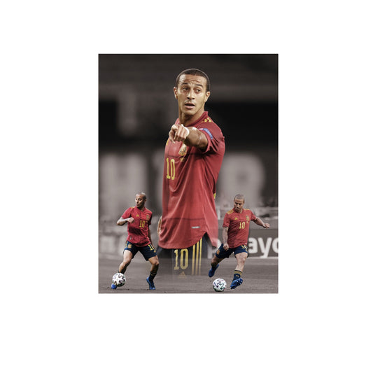 Pre Order - Thiago Alcantara hand signed 16x12 image (Spain)