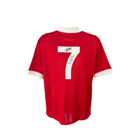 Kevin Keegan hand signed #7 shirt "YNWA" inscribed