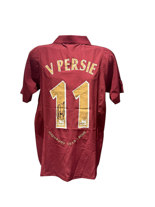 Robin Van Persie Hand signed Arsenal shirt