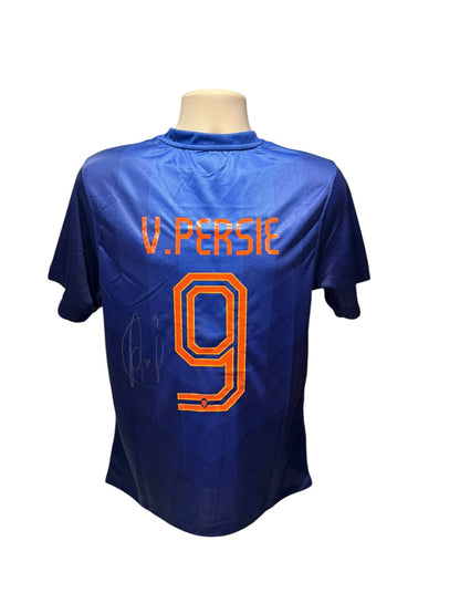 Robin Van Persie Hand signed Netherlands 2014 Away shirt