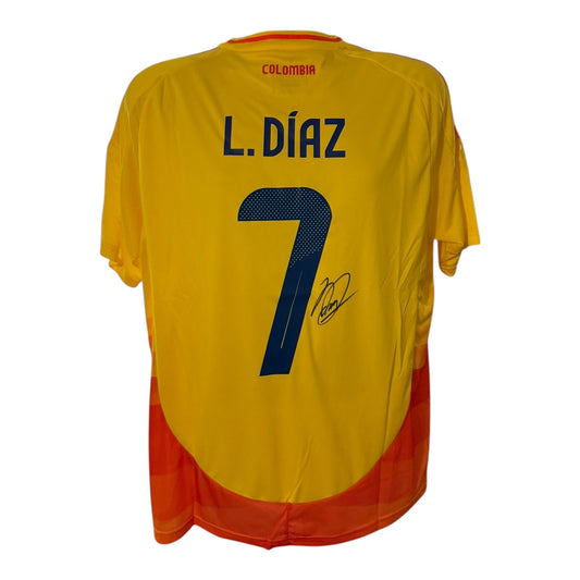 Luis Diaz hand signed Colombia shirt